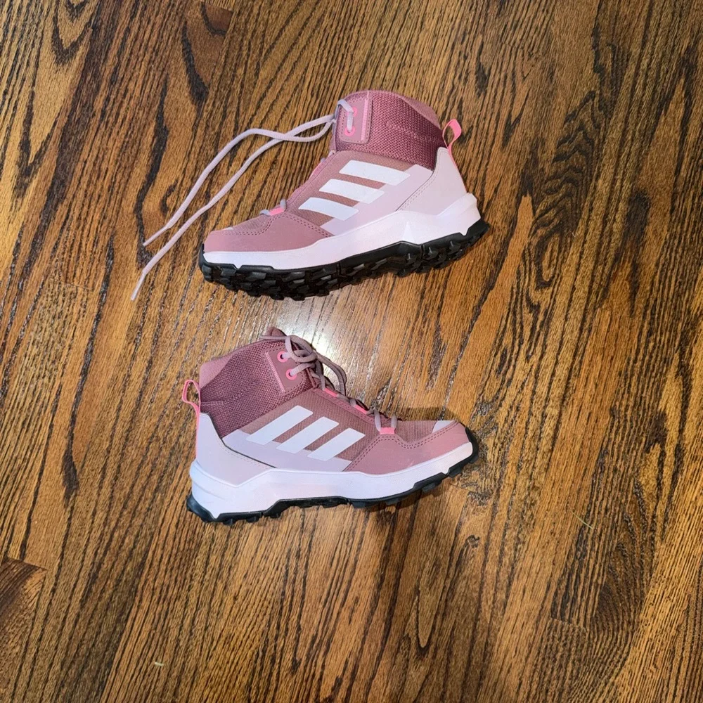 adidas Terrex AX4R Mid Women's Hiking Shoes - Maroon and Pink